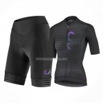 2023 Ropa Ciclismo Mujer Liv Negro Mangas Cortas y salopette